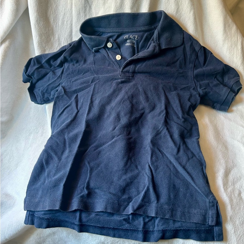 The Children’s Place Navy Blue Uniform Polo Shirt Boys Size 7/8 M School Uniform